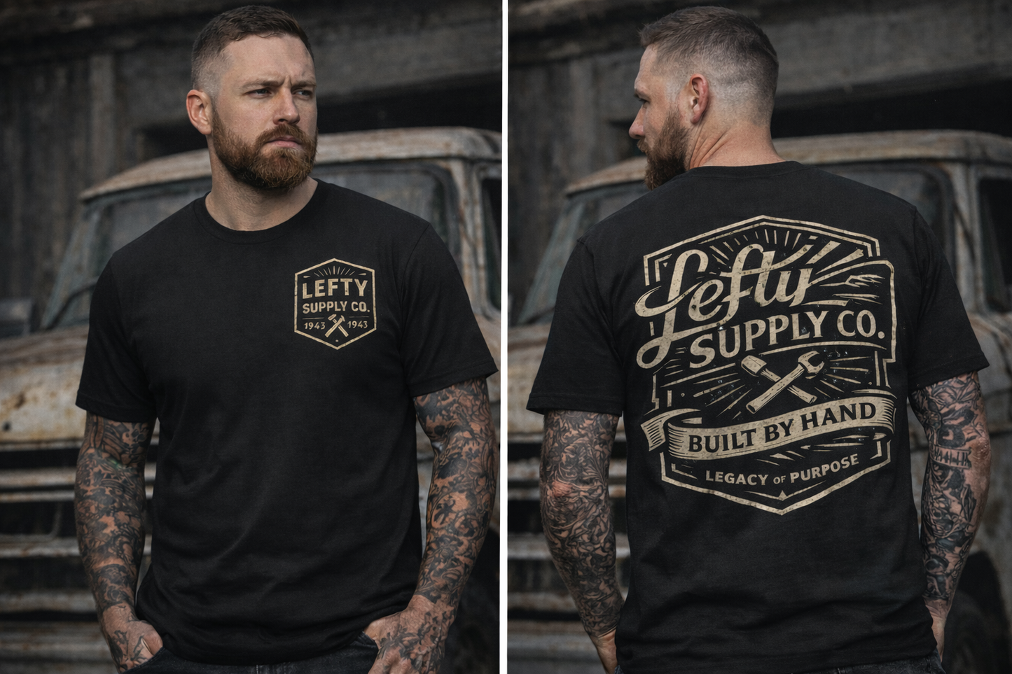 Lefty built by hand Tee